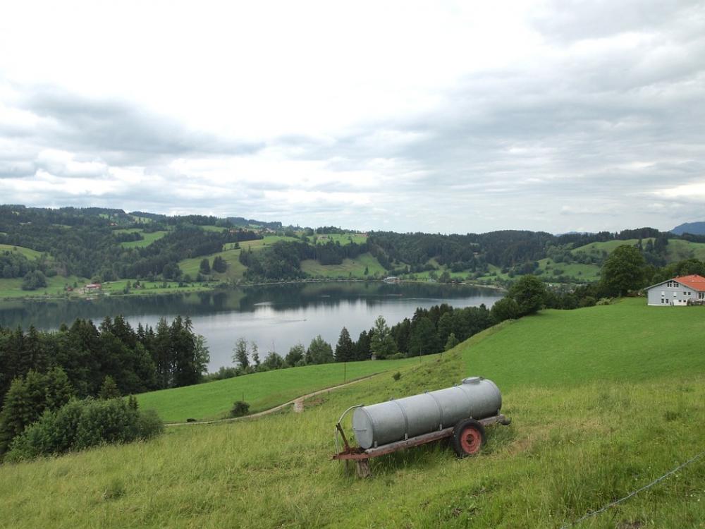 Germany Immenstadt Sky Clouds Hills Lake Water Germany Immenstadt Sky Clouds Hills Lake Water