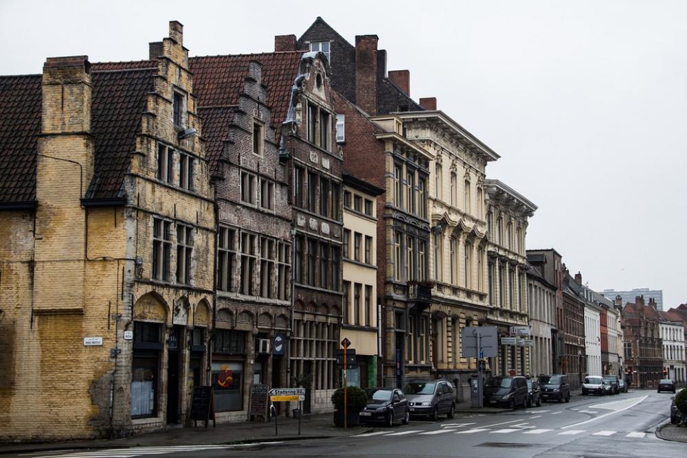Ghent Belgium Facade Old Building Architecture Ghent Belgium Facade Old Building Architecture