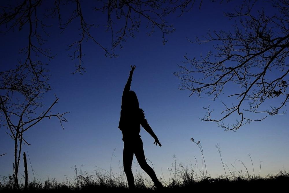 Girl Movement Dance Sunset Girl Movement Dance Sunset