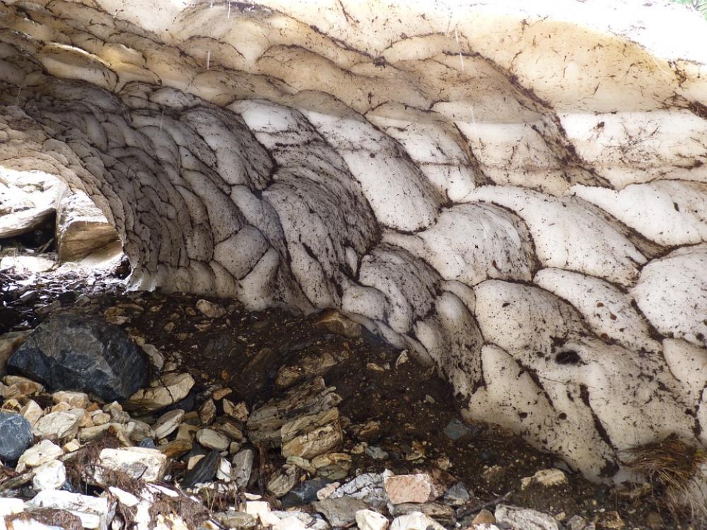 Glacier Tunnel Honeycomb Snow Melt Glacier Tunnel Honeycomb Snow Melt