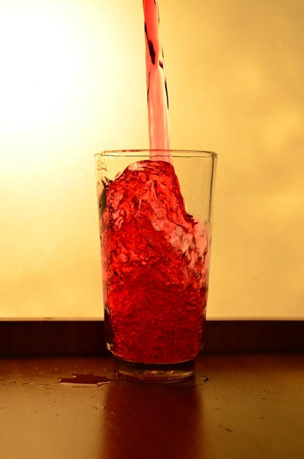 Glass Liquid Red Pouring Alcohol Drink Beverage Glass Liquid Red Pouring Alcohol Drink Beverage