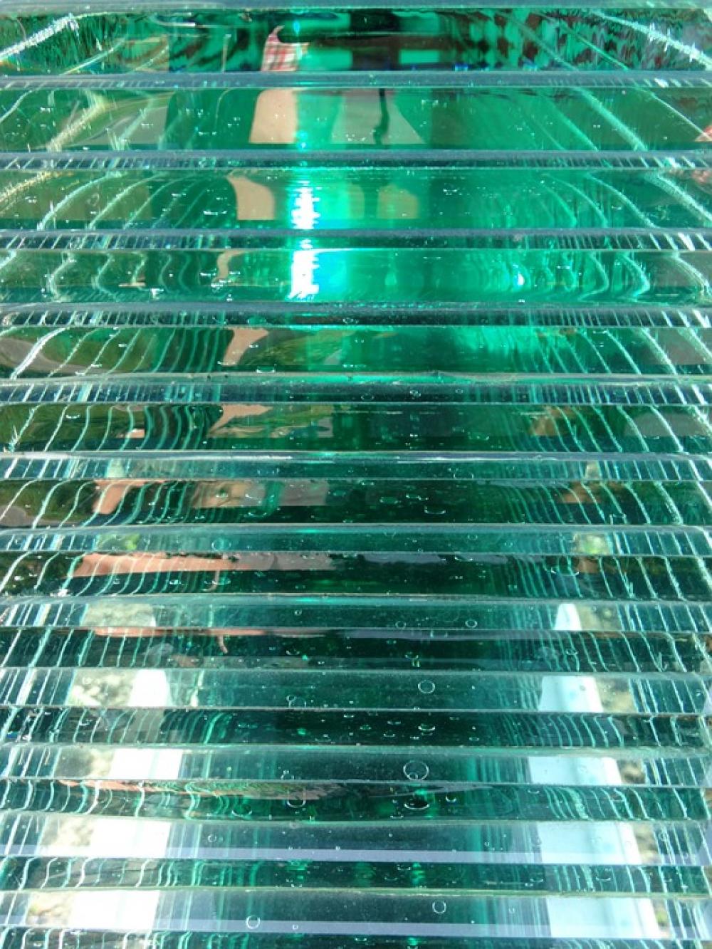 Glass Sculpture Transparent Art Form Mirroring Glass Sculpture Transparent Art Form Mirroring