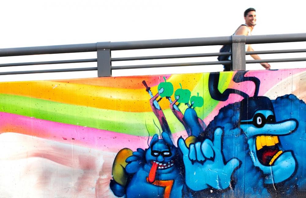 Graffiti Wall Road Mural Street Art Background Graffiti Wall Road Mural Street Art Background