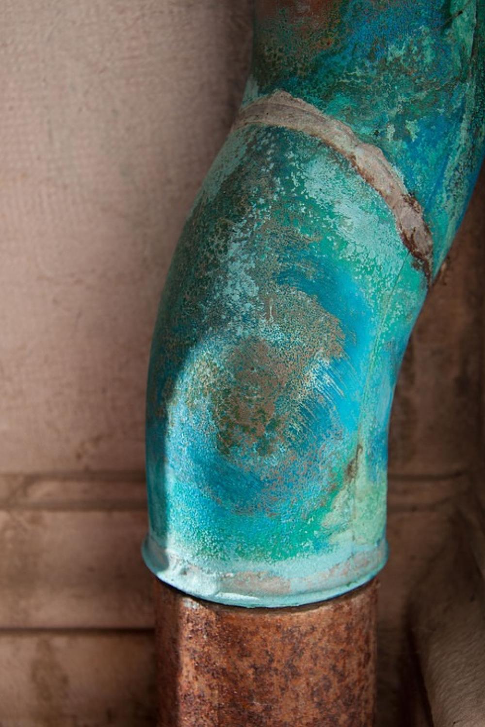 Gutter Old Weathered Paint Turquoise Green Gutter Old Weathered Paint Turquoise Green