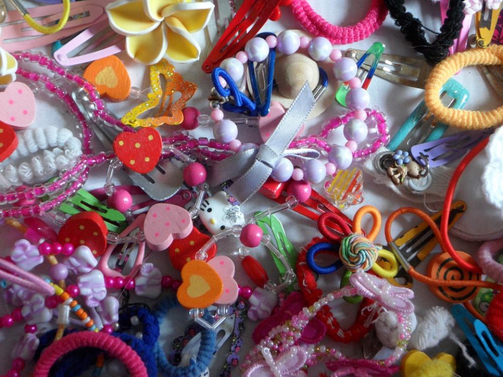 Hair Accessories Background Children Girl Hair Accessories Background Children Girl