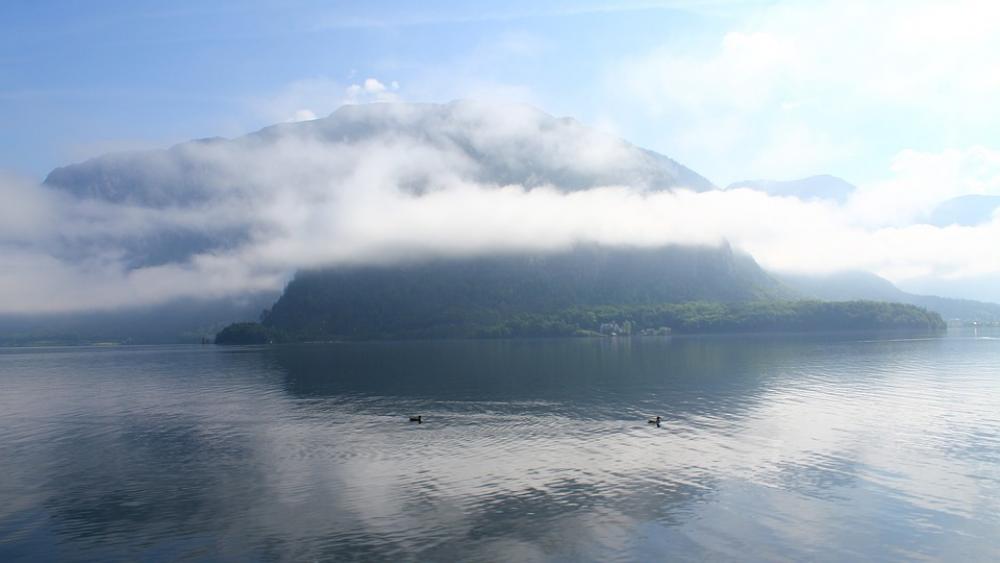Hallstatt In The Morning Sunshine Hallstatt In The Morning Sunshine