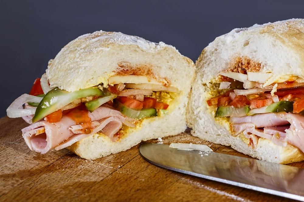 Ham Sandwich Snack Sandwich Slice Sliced Ham Sandwich Snack Sandwich Slice Sliced