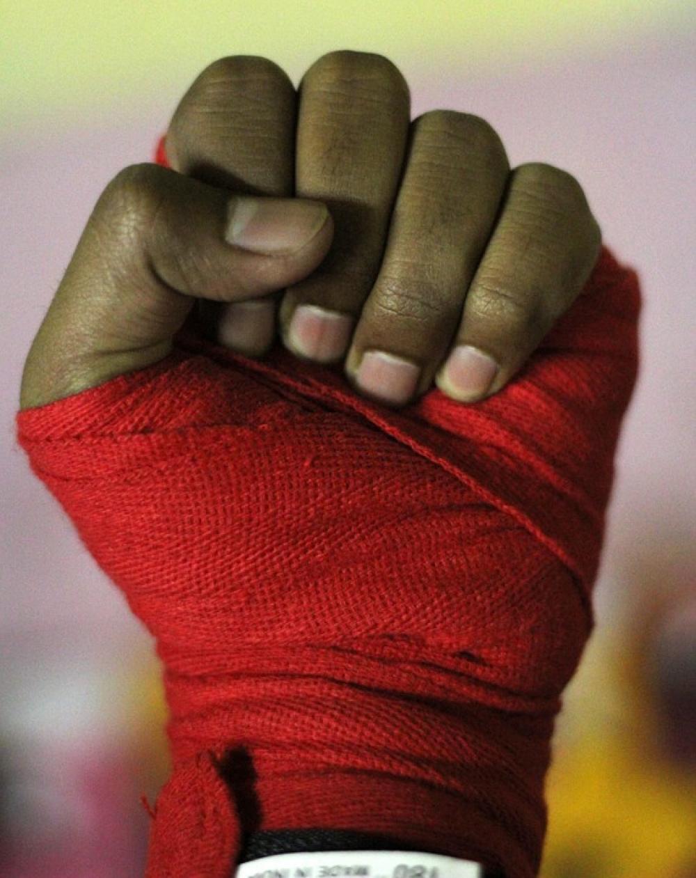 Hand Boxing Boxer Tape Fingers Fight Fighter Hand Boxing Boxer Tape Fingers Fight Fighter