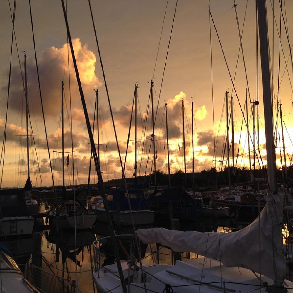 Harbour Herkingen Grevelingen Holland Sailboat Harbour Herkingen Grevelingen Holland Sailboat