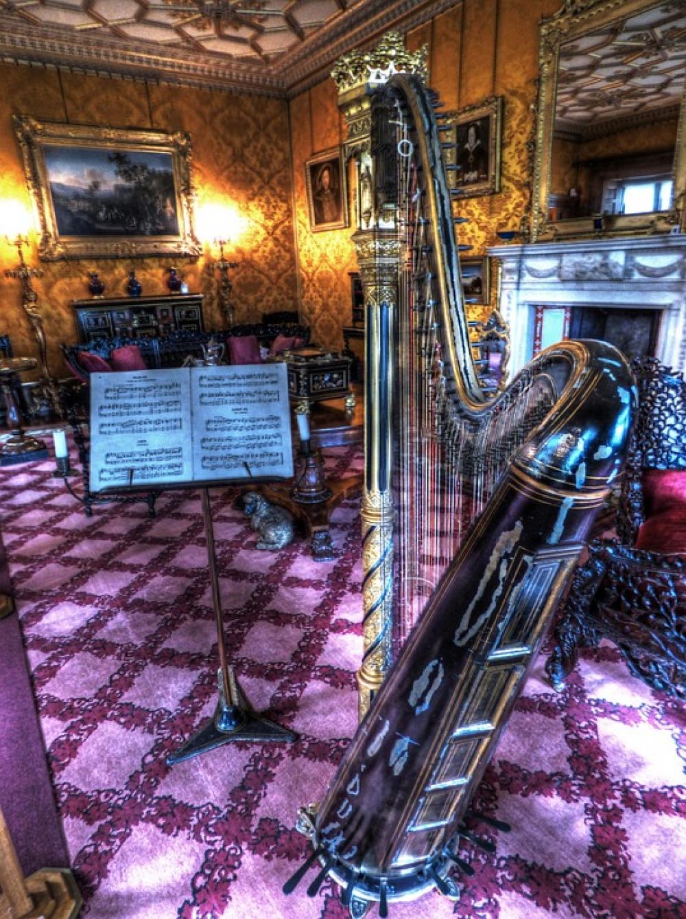 Harp Harmony Room Music Instrument Musical Wood Harp Harmony Room Music Instrument Musical Wood