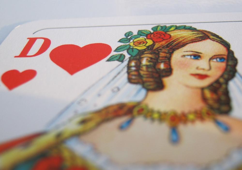 Heart Lady Playing Card Heart Lady Playing Card