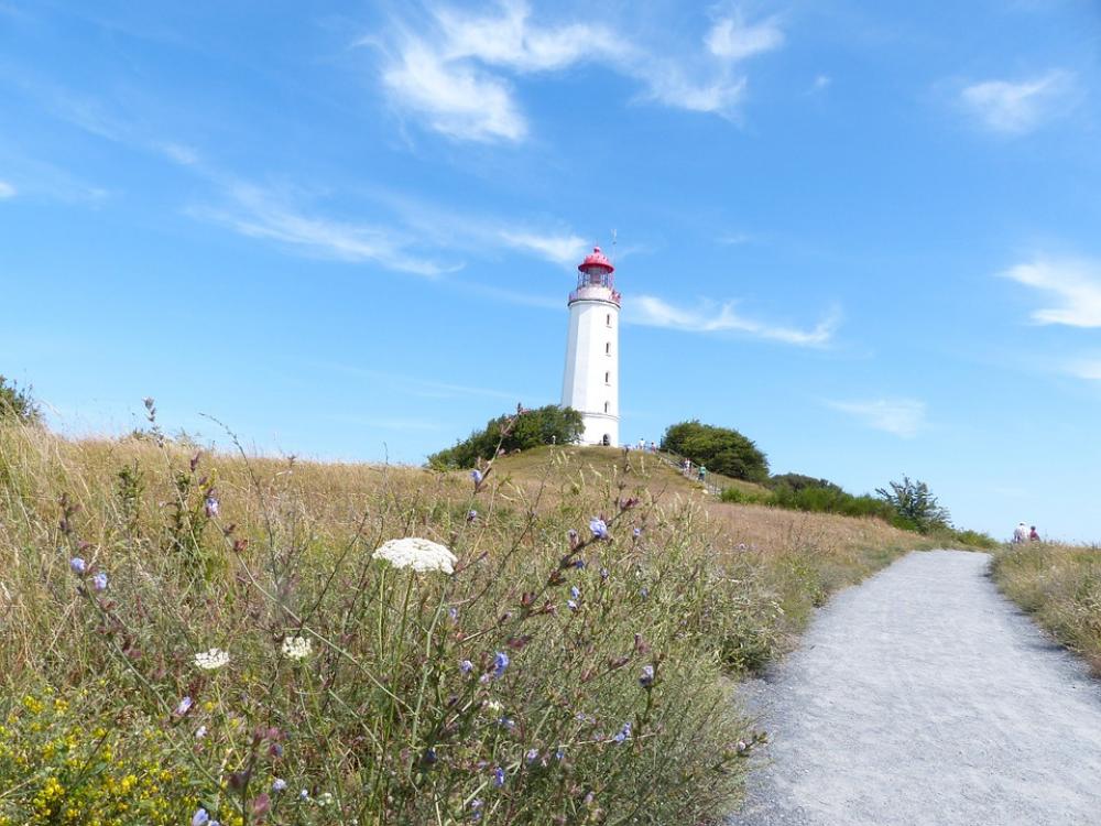 Hiddensee Lighthouse Summer Baltic Sea Hiddensee Lighthouse Summer Baltic Sea