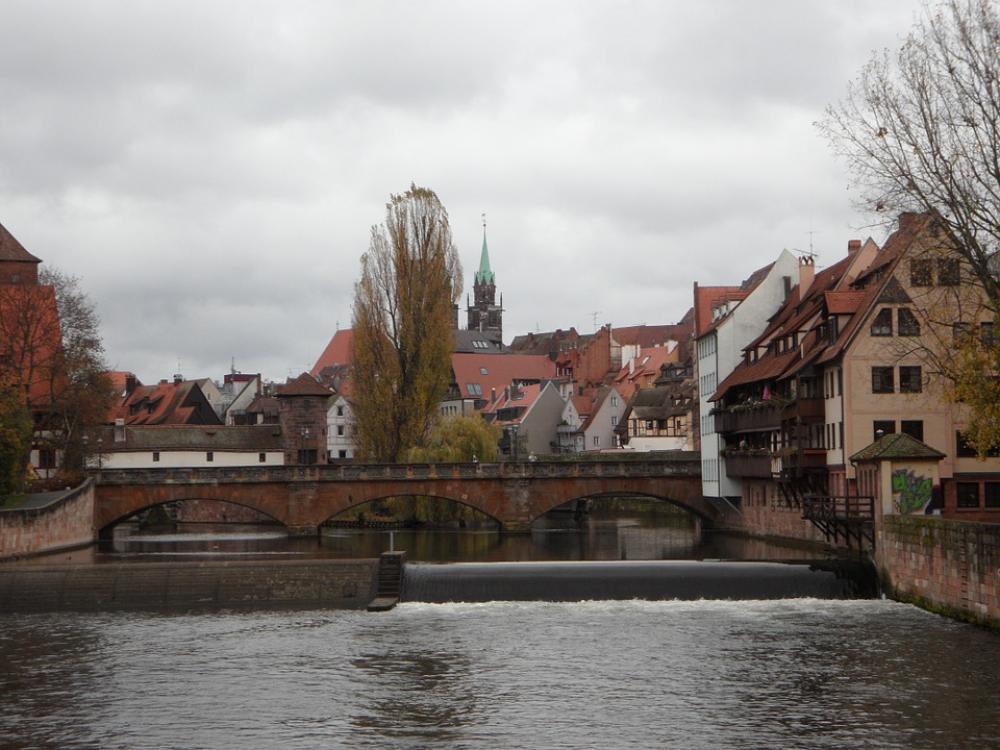 Historic Center Nuremberg Water Pegnitz Building Historic Center Nuremberg Water Pegnitz Building