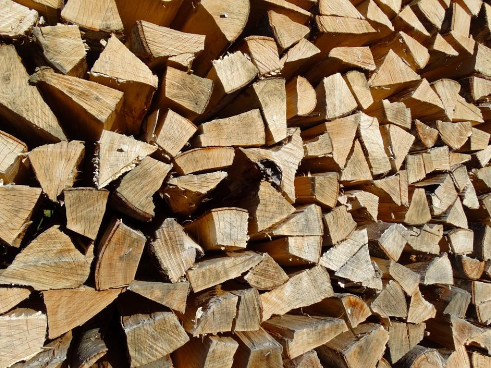 Holzstapel Firewood Growing Stock Stacked Up Holzstapel Firewood Growing Stock Stacked Up
