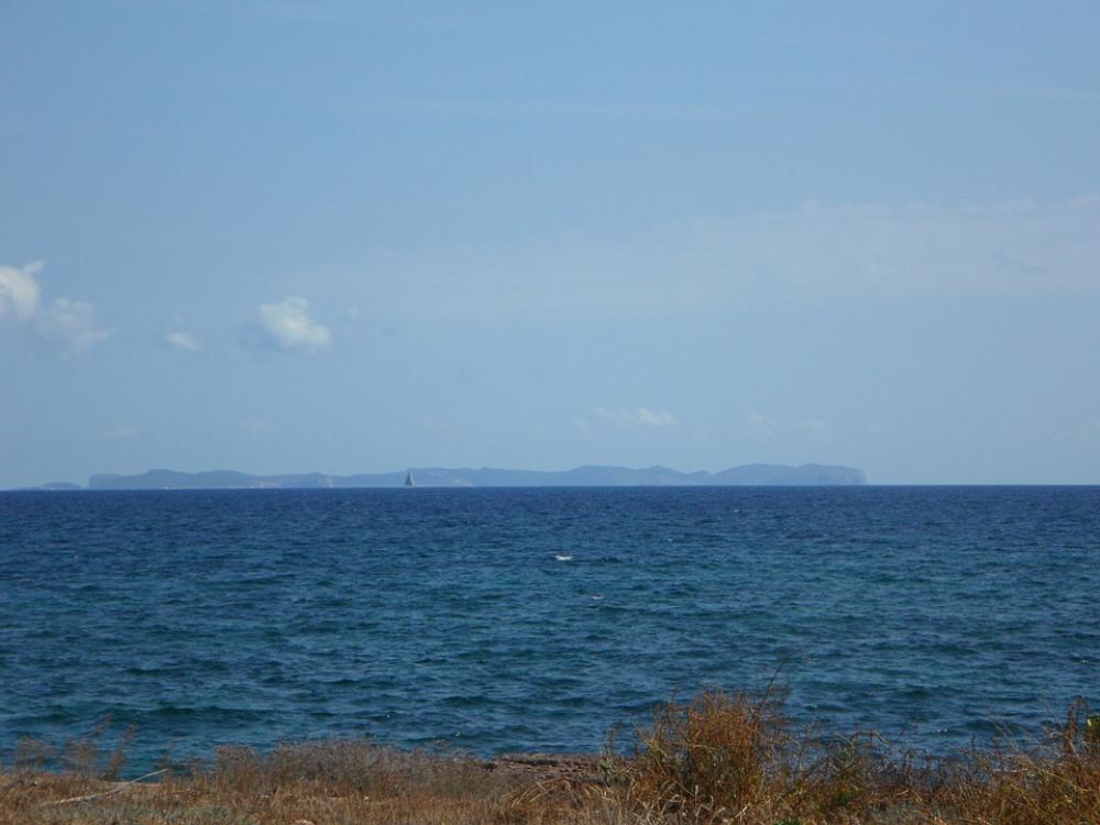 Horizon Sea Cabrera Island Land In Sight Water Horizon Sea Cabrera Island Land In Sight Water