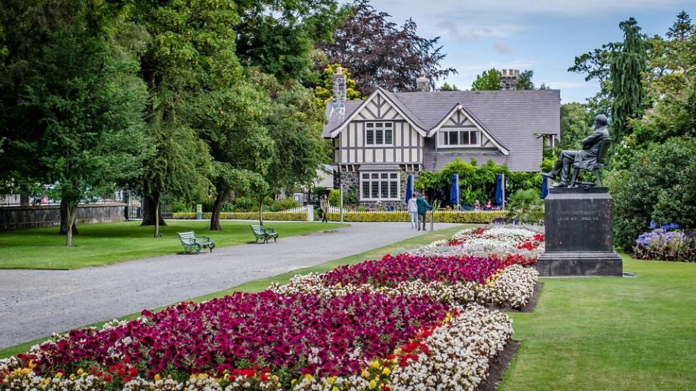 House Architecture Flowers Walk Path House Architecture Flowers Walk Path