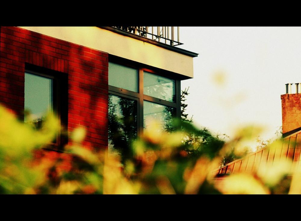House Balcony Glass Chimney Autumn House Balcony Glass Chimney Autumn
