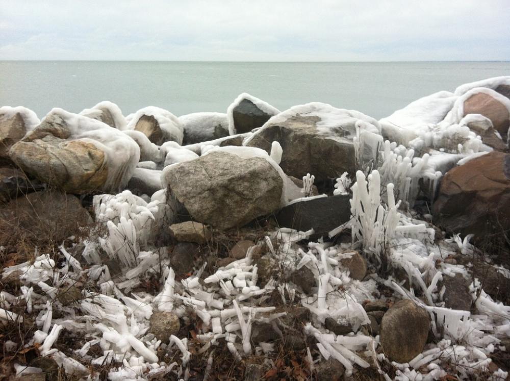 Ice Frozen Iced Rocks Lake Cold Water Landscape Ice Frozen Iced Rocks Lake Cold Water Landscape