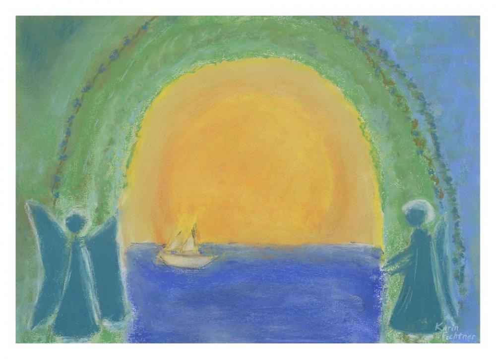 Image Painting Sun Summer Angel Vacations Sea Image Painting Sun Summer Angel Vacations Sea