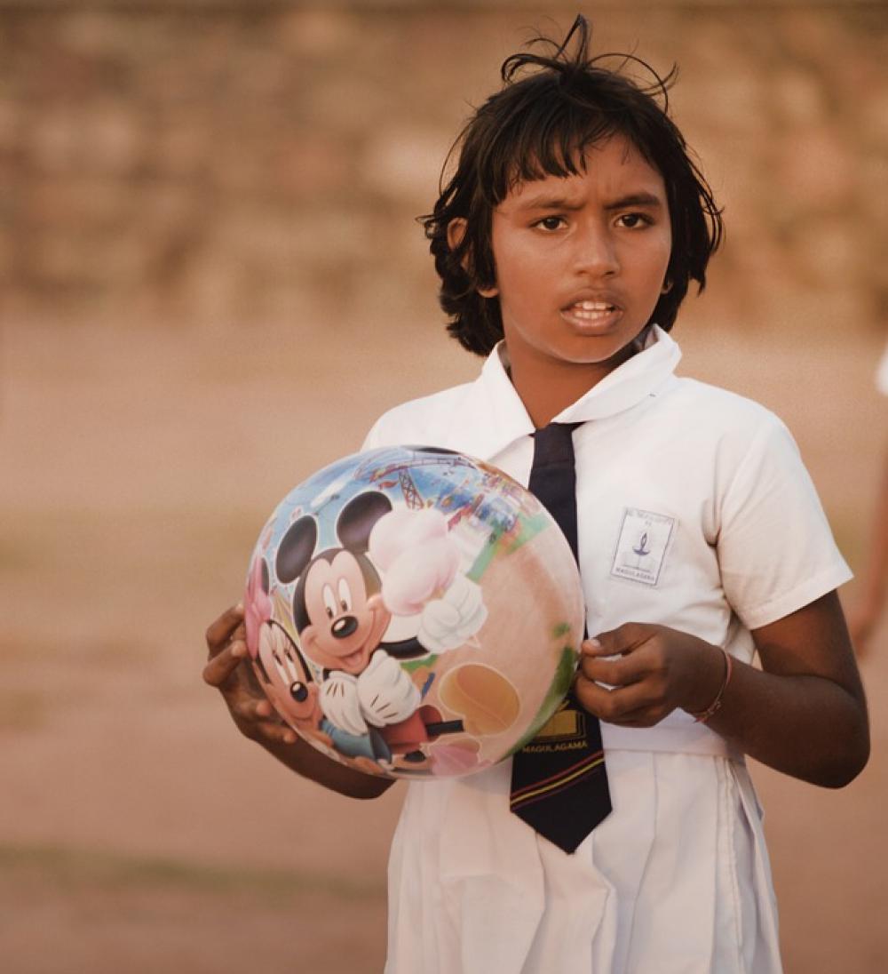 Kid Girl Teen Play Ball Childhood Young Portrait Kid Girl Teen Play Ball Childhood Young Portrait