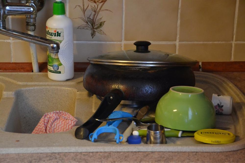 Kitchen A Mess Wash Sink Frying Pan Cook Kitchen A Mess Wash Sink Frying Pan Cook