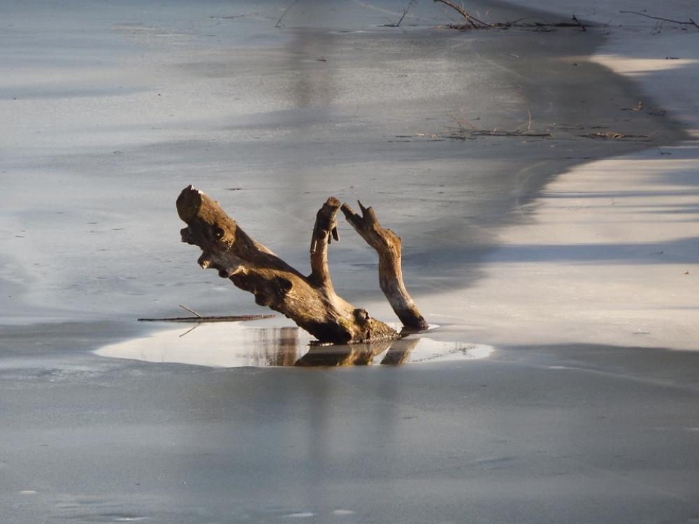 Konar River Ice Winter Konar River Ice Winter