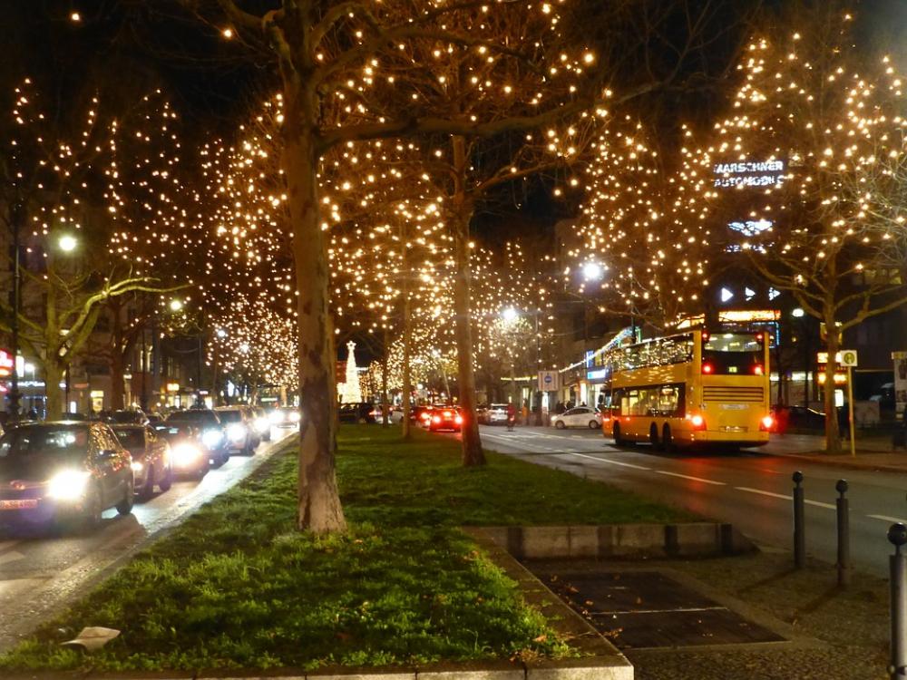 Kurfürstendamm Berlin Christmas Night Kurfürstendamm Berlin Christmas Night