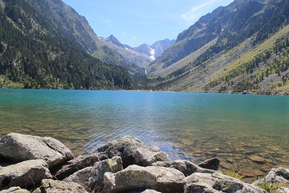 Lake Mountain Summer Gaube Lake Hiking Blue Lake Mountain Summer Gaube Lake Hiking Blue