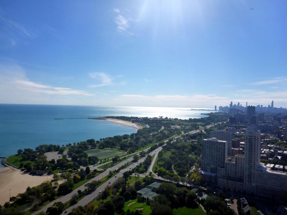 Lake Michigan Chicago Skyline Lake Shore Lake Michigan Chicago Skyline Lake Shore