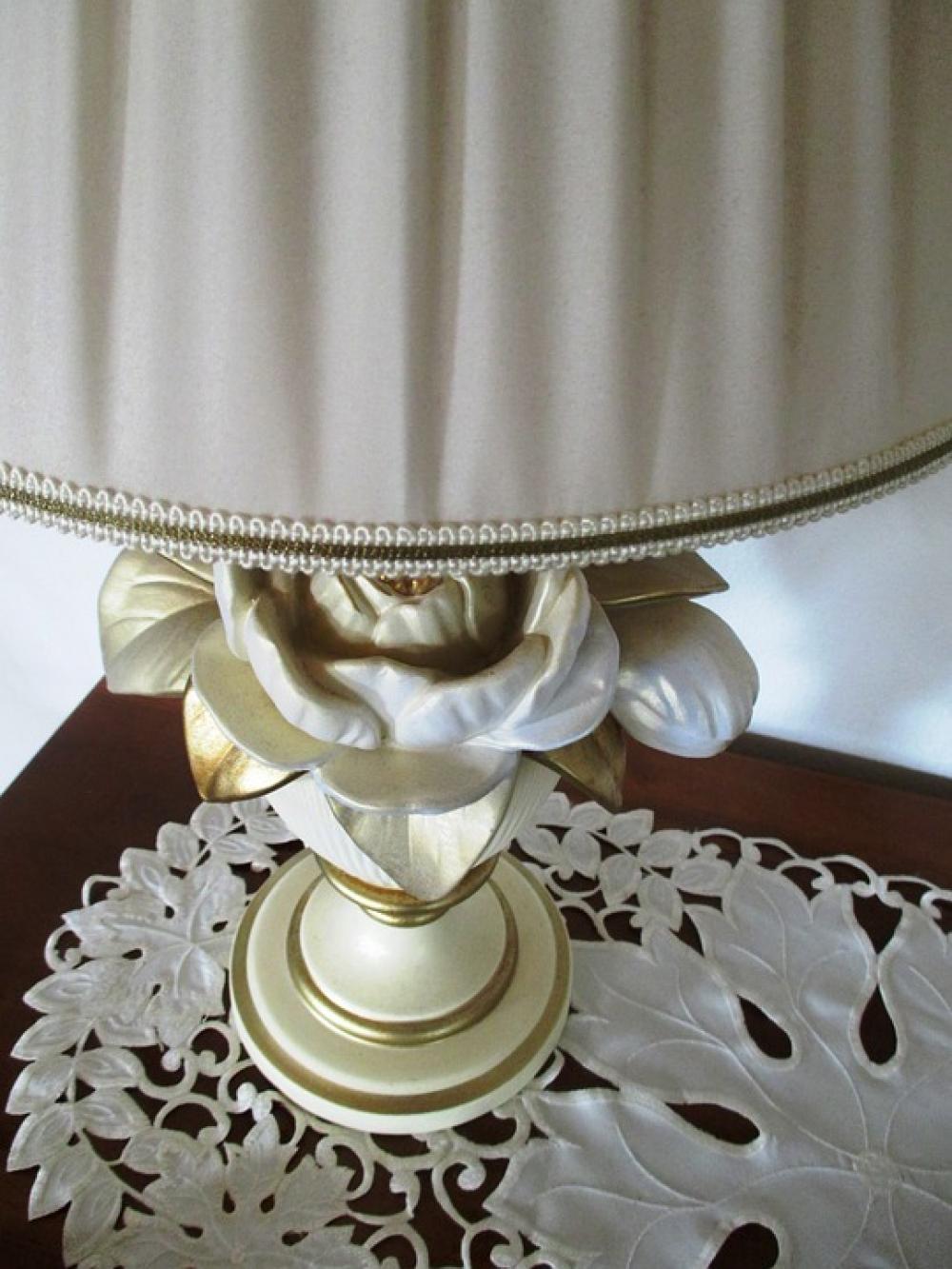 Lamp Table Lamp Socket Rose Motif Porcelain Lamp Table Lamp Socket Rose Motif Porcelain