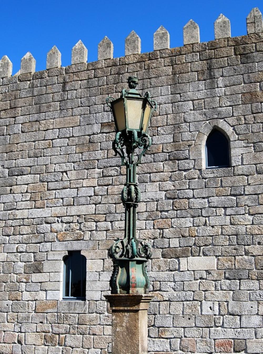 Lamppost Wall Torre Walls Middle Ages Bricks Lamppost Wall Torre Walls Middle Ages Bricks