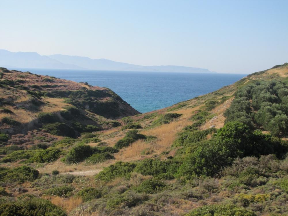 Landscape View Mediterranean Island Of Crete Landscape View Mediterranean Island Of Crete