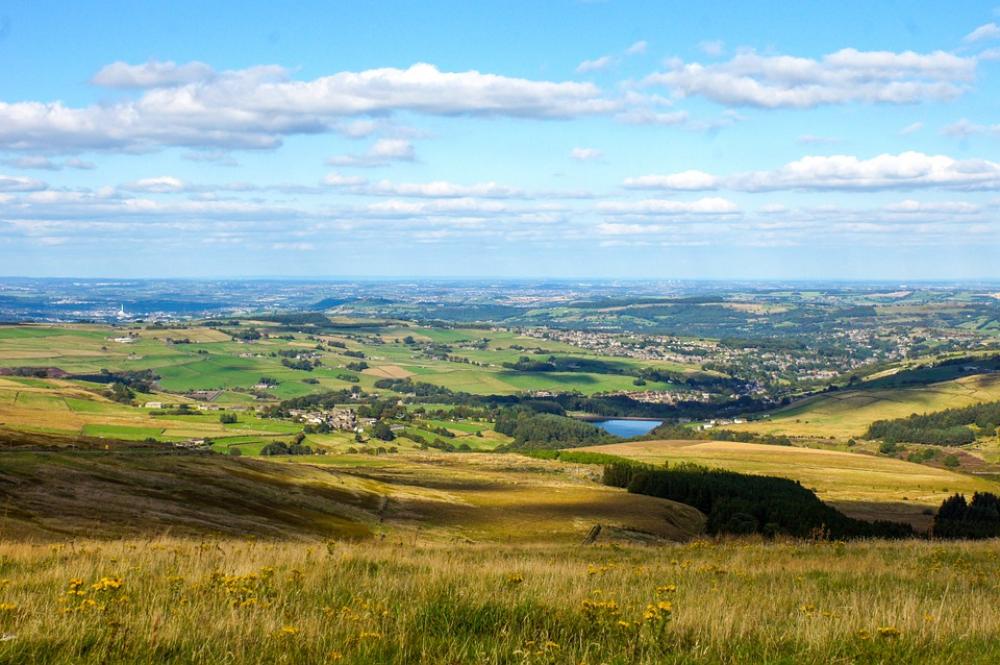 Landscape Holmfirth England Countryside Lake Landscape Holmfirth England Countryside Lake