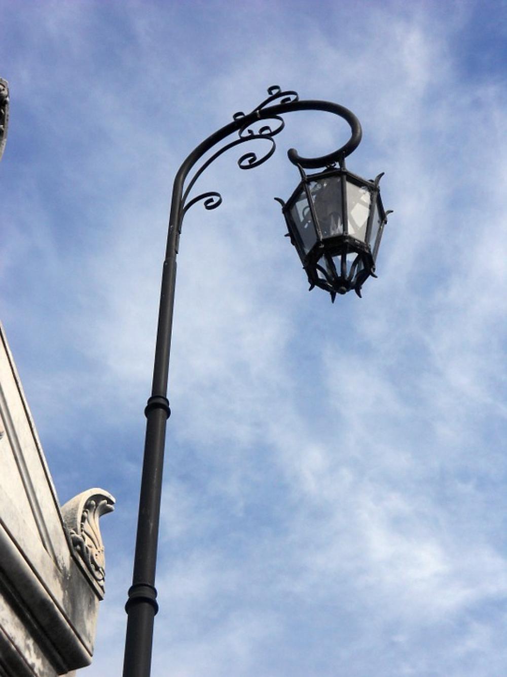 Lantern Street Lamp Iron Sky Light Facade Lantern Street Lamp Iron Sky Light Facade