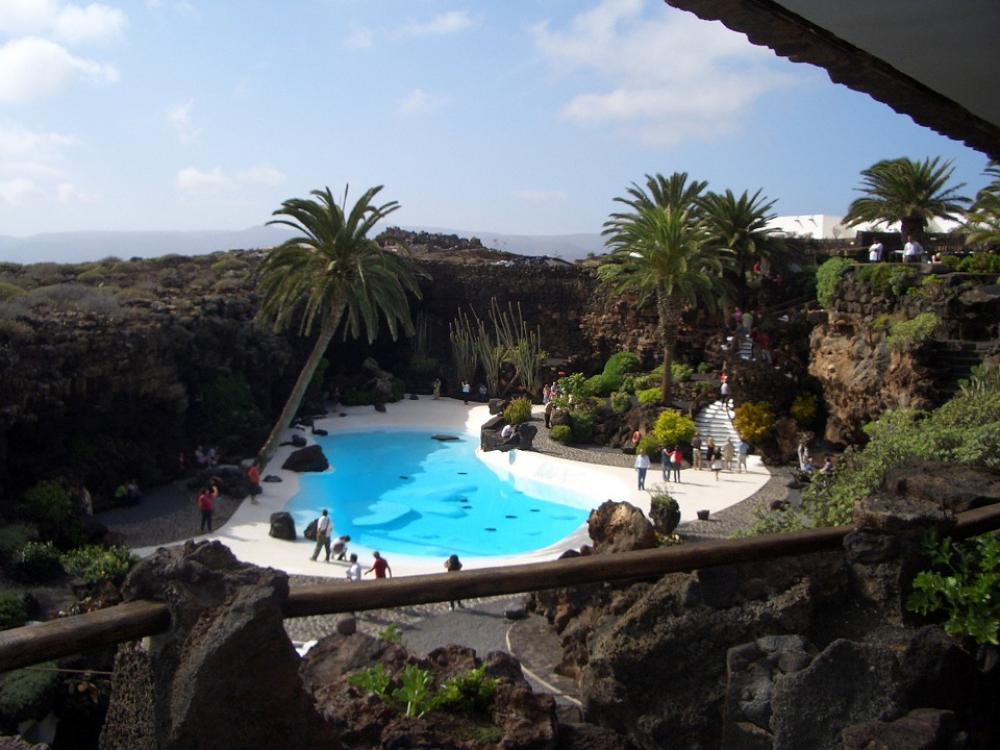Lanzarote Jameos Del Aqua Volcanic Stones Building Lanzarote Jameos Del Aqua Volcanic Stones Building