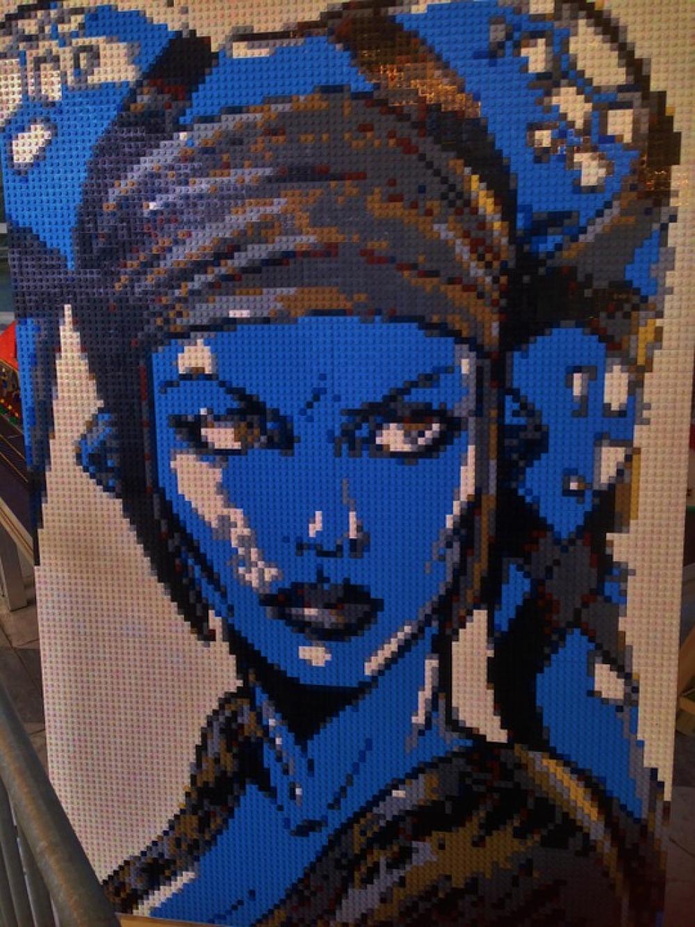 Lego Mosaic Blue Sculpture Lego Blocks From Lego Lego Mosaic Blue Sculpture Lego Blocks From Lego