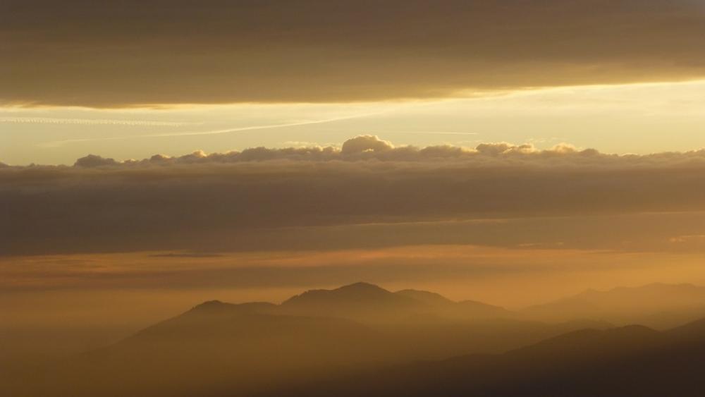 Light Snowfall Allgäu Fog Sunrise Mountains Color Light Snowfall Allgäu Fog Sunrise Mountains Color