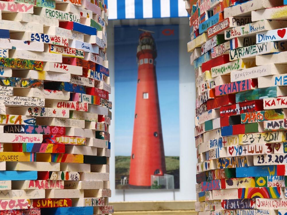 Lighthouse City Colors Bricks Signs Lighthouse City Colors Bricks Signs