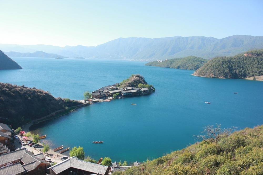 Lijiang Lugu Lake The Scenery Landscape Lake Lijiang Lugu Lake The Scenery Landscape Lake
