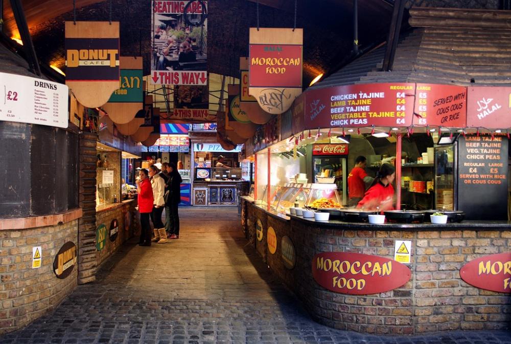 London England Eateries Café Food Night Outside London England Eateries Café Food Night Outside