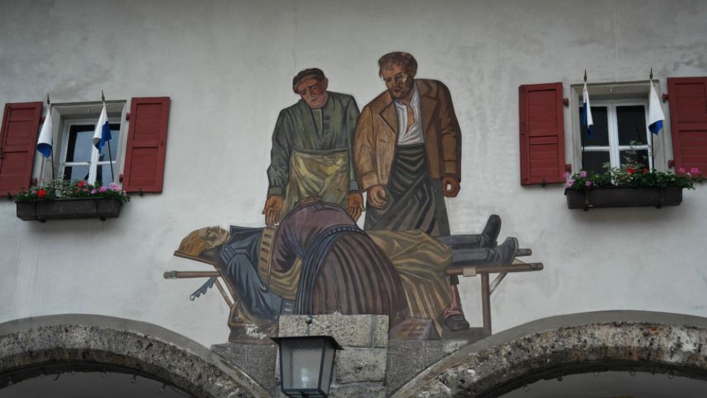 Lüftlmalerei Facade Painting Frescos Upper Bavaria Lüftlmalerei Facade Painting Frescos Upper Bavaria