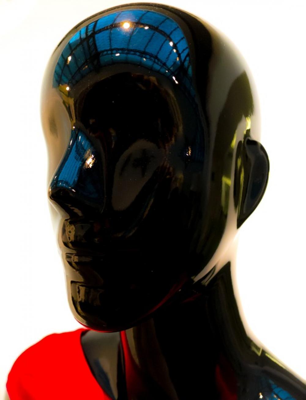 Mannequin Model Snowman Black Shine Red Mannequin Model Snowman Black Shine Red