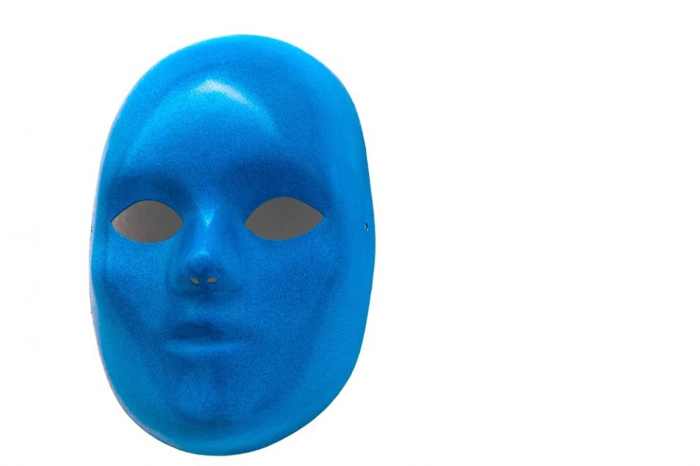 Mask Blue Scary Face Art Carnival Mask Blue Scary Face Art Carnival