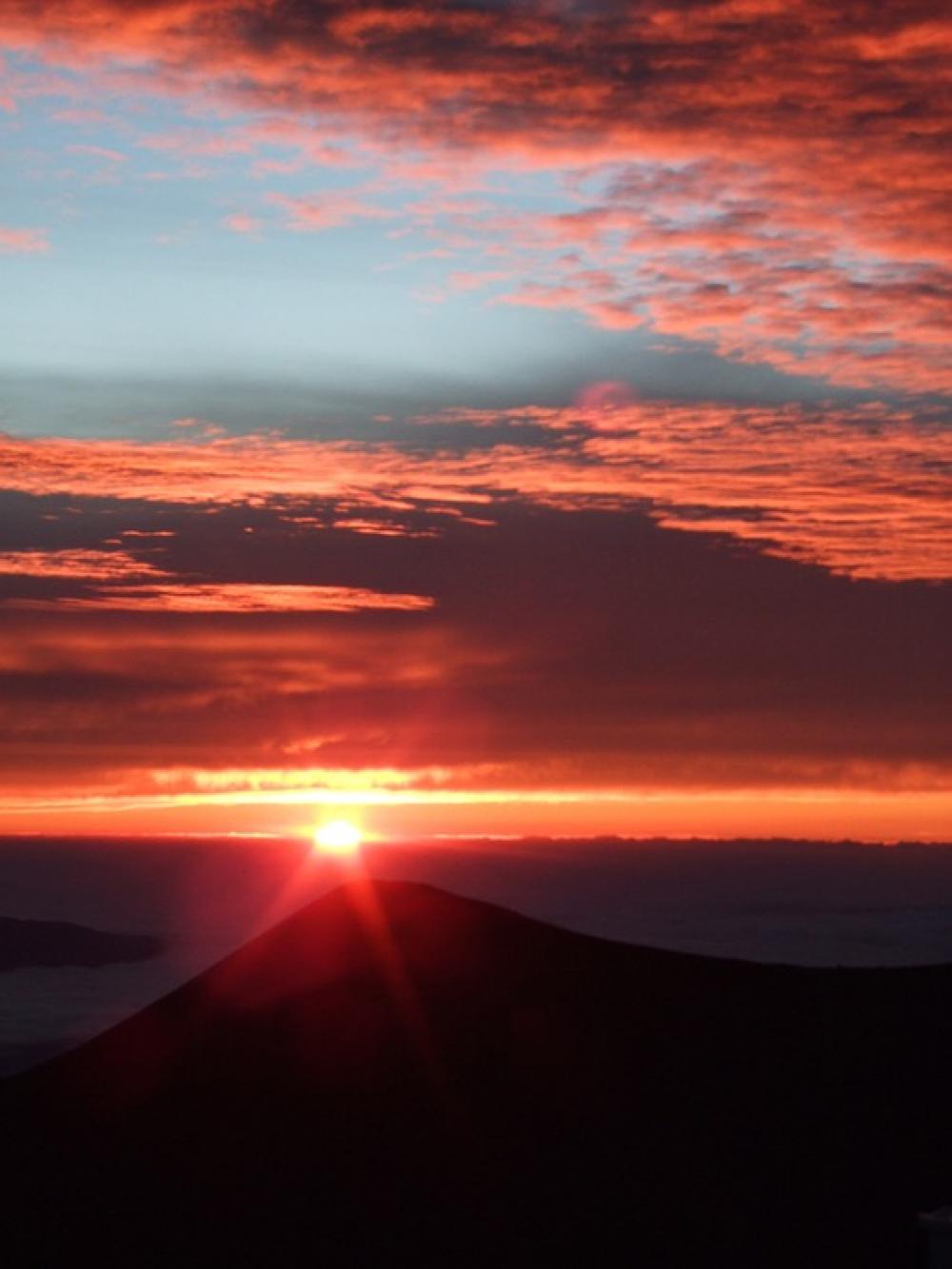 Mauna Kea Summit Top Sunset Island Of Hawaii Mauna Kea Summit Top Sunset Island Of Hawaii