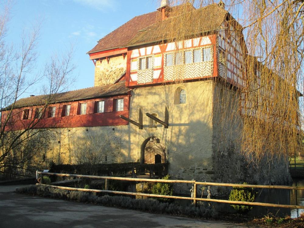 Moated Castle Hagenwil Thurgau Switzerland Moated Castle Hagenwil Thurgau Switzerland