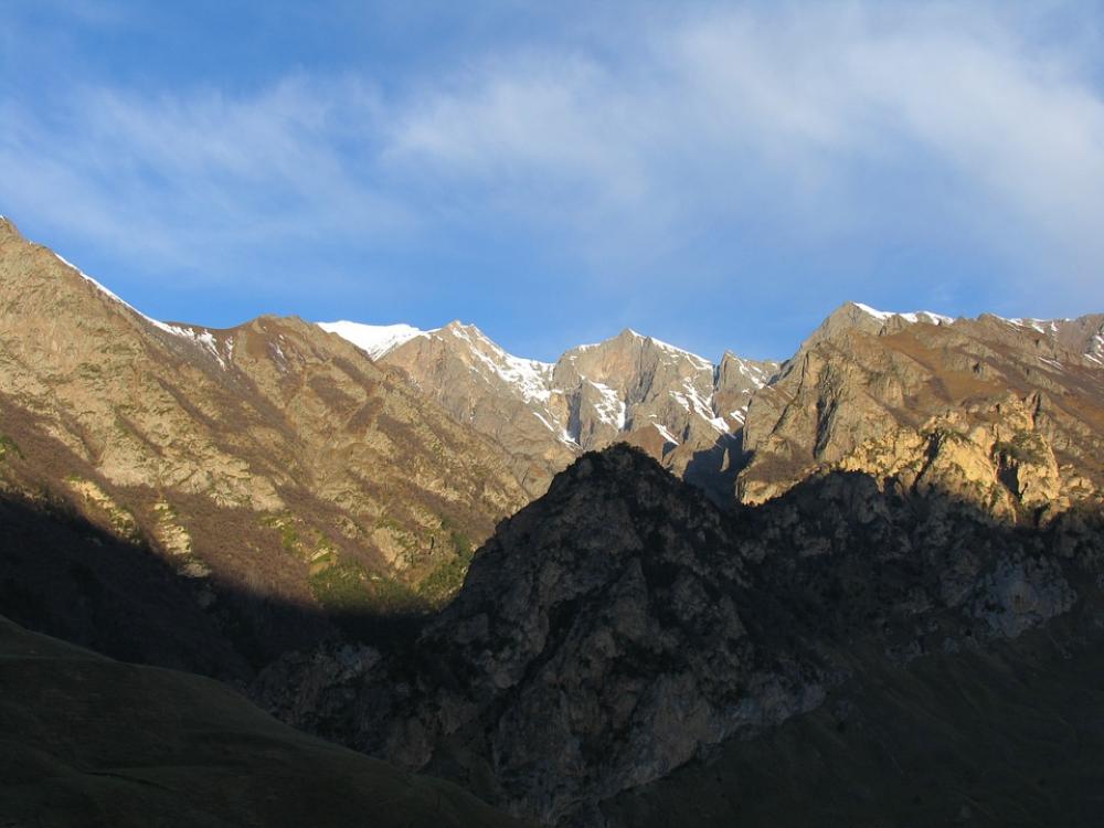 Mountains Morning Sky Chegem Northern Caucasus Mountains Morning Sky Chegem Northern Caucasus