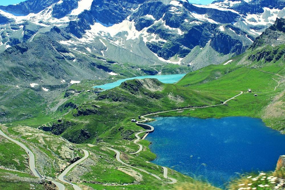 Mountains Lake Scenic Europe Beautiful Panoramic Mountains Lake Scenic Europe Beautiful Panoramic