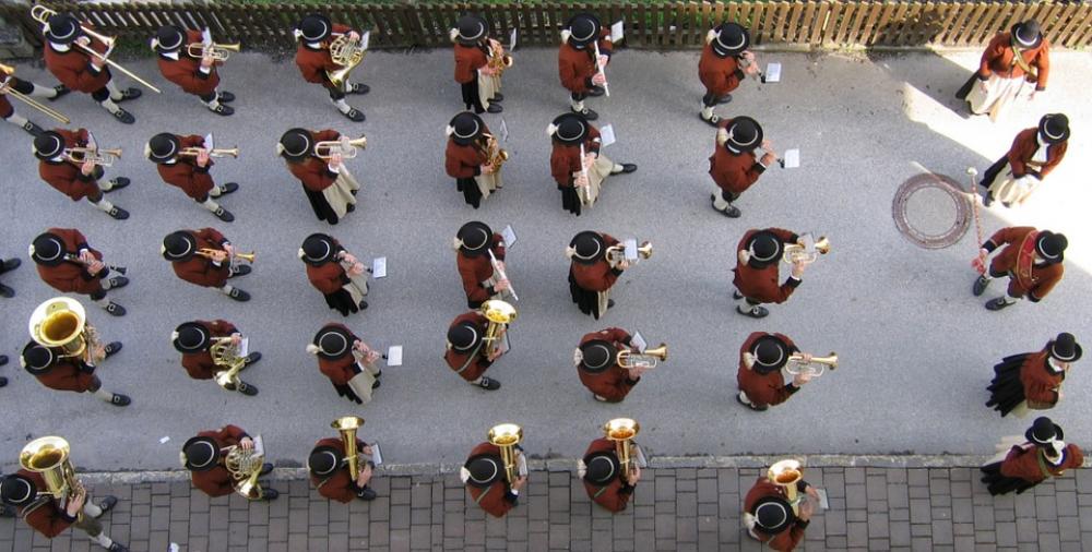 Music Band Band Uttendorf Top View Onslaught Music Band Band Uttendorf Top View Onslaught