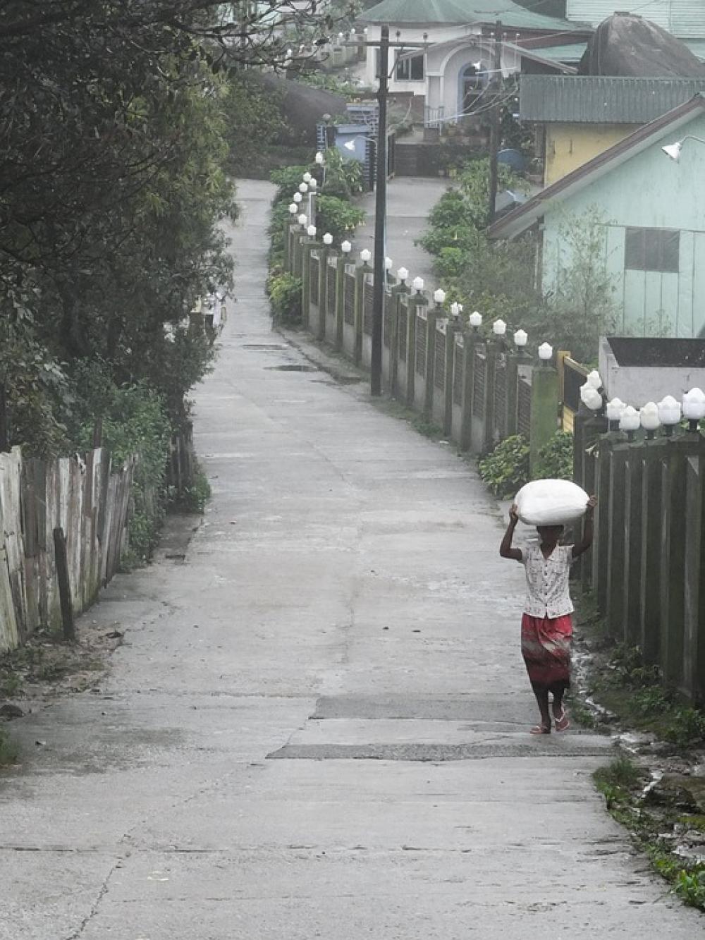 Myanmar Life Burma Asia Walking Alone Traditional Myanmar Life Burma Asia Walking Alone Traditional