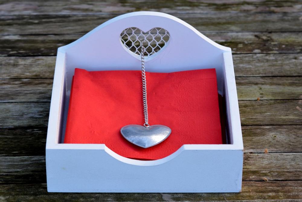 Napkins Napkins Holder Heart Decoration Napkins Napkins Holder Heart Decoration